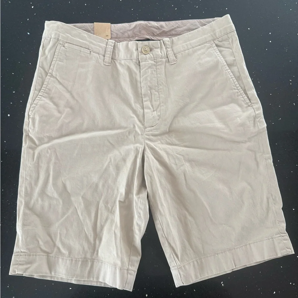 Crewcuts Stanton Beige Flat Front Shorts